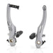 XLC Br-V03 V-Brake Alloy front or rear w/ Pads, Silver-Voltaire Cycles