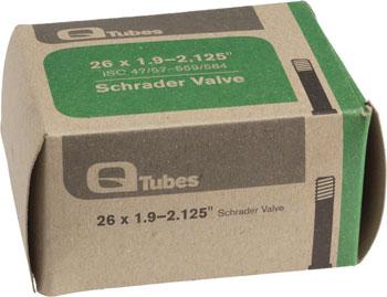Q-Tubes 26" x 1.9-2.125" Schrader Valve Tube 174g-Voltaire Cycles