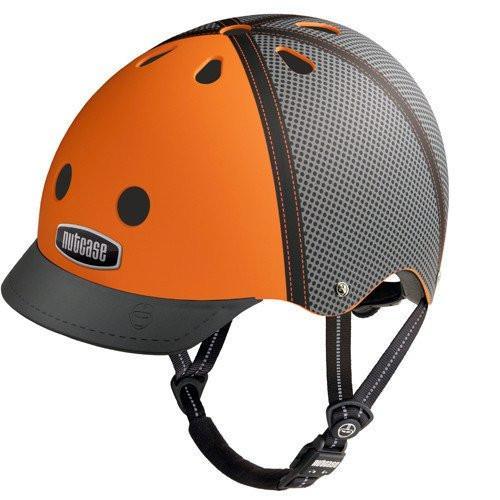 Nutcase Trucker Orange Matte Street Bicycle Helmet-Voltaire Cycles