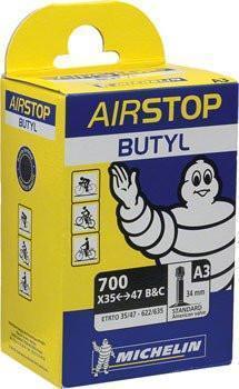 Michelin AirStop Tube, Schrader Valve 700x35-47mm 34mm A3-Voltaire Cycles