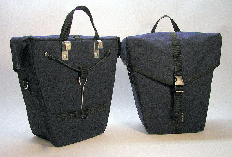 Ironweed Elinor Canvas Bicycle Panniers - handmade-Voltaire Cycles