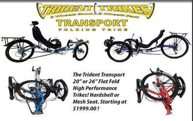 Trident Trikes Transport 26" Recumbent-Voltaire Cycles