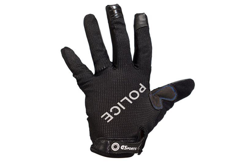 Full Finger Gloves with Police Logos-Voltaire Cycles