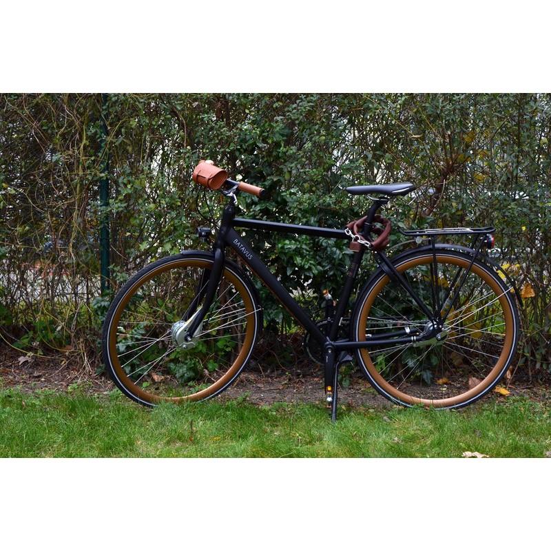 Handmade Leather Bicycle Chain Lock-Voltaire Cycles