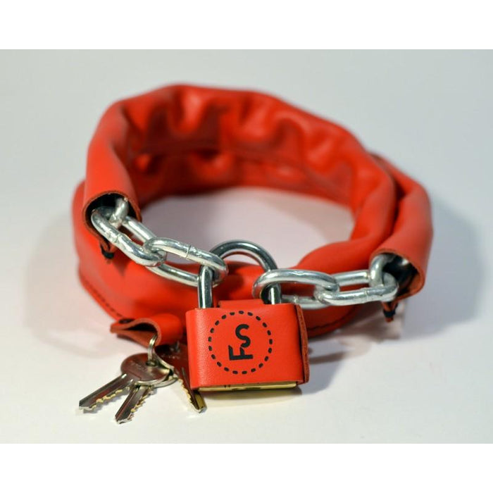 Handmade Leather Bicycle Chain Lock-Voltaire Cycles