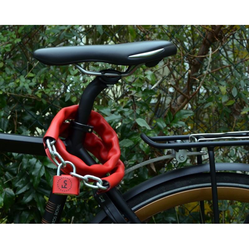Handmade Leather Bicycle Chain Lock-Voltaire Cycles