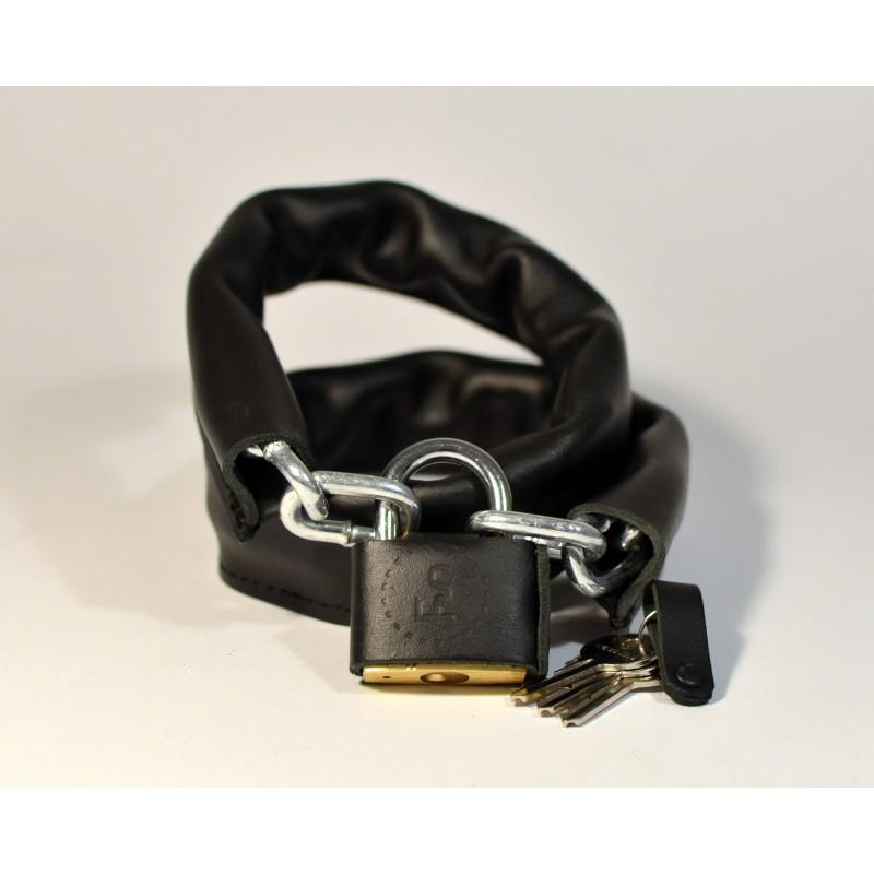 Handmade Leather Bicycle Chain Lock-Voltaire Cycles