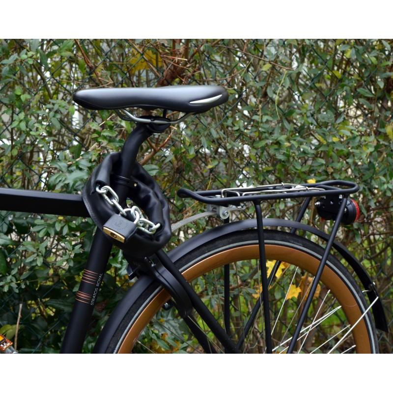 Handmade Leather Bicycle Chain Lock-Voltaire Cycles
