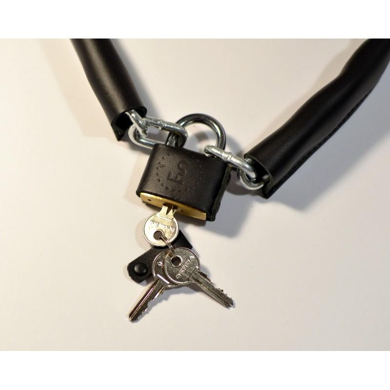 Handmade Leather Bicycle Chain Lock-Voltaire Cycles