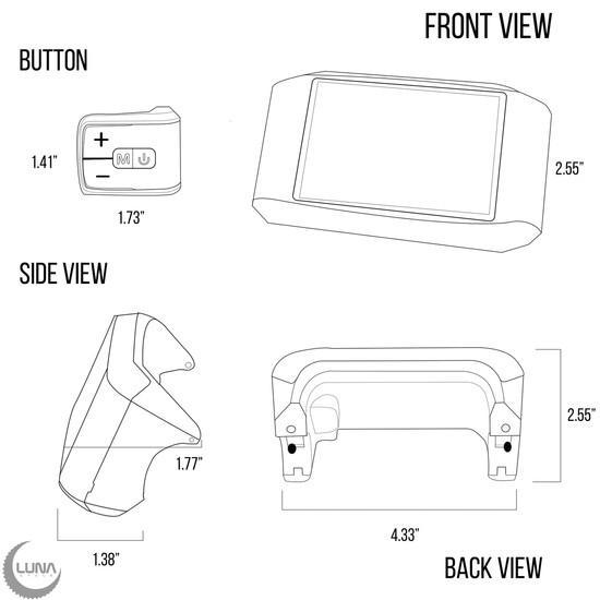 Bafang Bluetooth Enabled 750c Full Color Display for BBDHD and BBS02-Voltaire Cycles