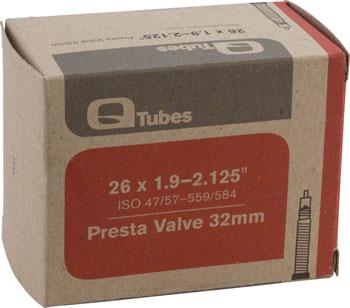 Q-Tubes 26" x 1.9-2.125" 32mm Presta Valve Tube 170g-Voltaire Cycles
