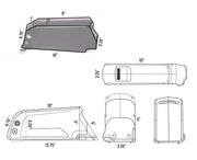 48v Panasonic 13ah Dolphin E-Bike Battery Pack-Voltaire Cycles