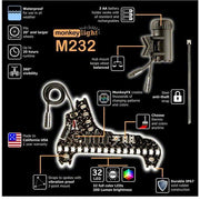 MonkeyLectric M232 Monkey Light Bike Wheel Light 42 Themes-Voltaire Cycles