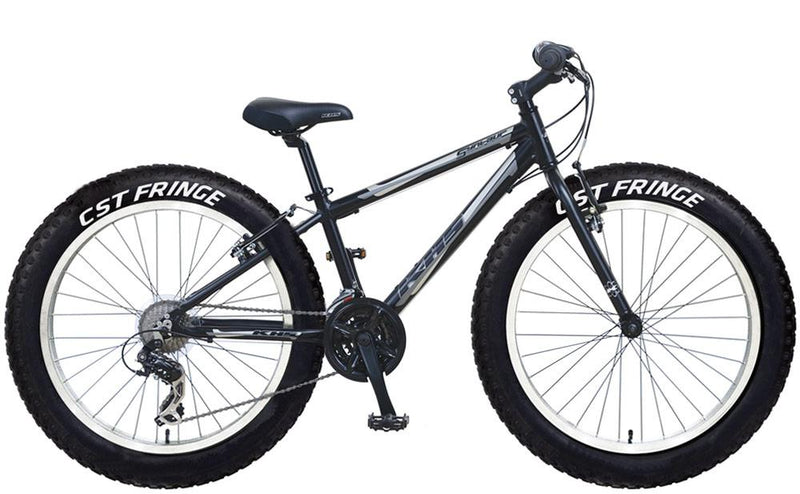 KHS Syntaur Plus Matte Black Boys 2017 Includes Extra 2 Knobby Tires Includes Extra 2 Knobby Tires-Voltaire Cycles