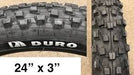 Duro Razorback Downhill 24x3.0 Tires-Voltaire Cycles of Central Oregon