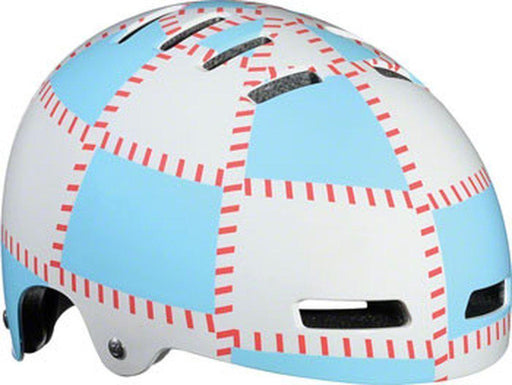 Lazer Street Helmet: Blue/White Checkered Flag SM-Voltaire Cycles