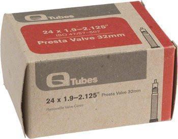 Q-Tubes 24" x 1.9-2.125" 32mm Presta Valve Tube 152g-Voltaire Cycles