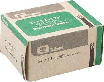 Q-Tubes 24" x 1.5-1.75" Schrader Valve Tube 150g *Low Lead Valve*-Voltaire Cycles