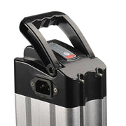 48v 12ah E-Bike Battery - Silver Fish Case-Voltaire Cycles