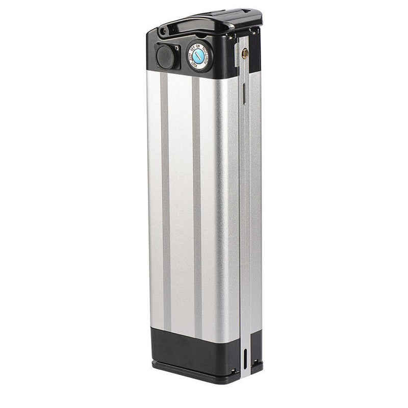 48v 12ah E-Bike Battery - Silver Fish Case-Voltaire Cycles