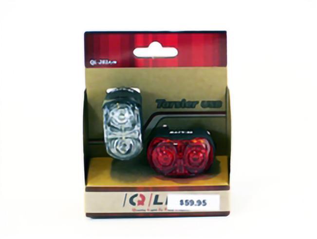 Tarsier Head and Tail Light Combo for Bicycle or Recumbent-Voltaire Cycles