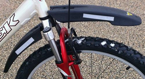 Topeak Defender FX Front Quick Release Bicycle Fender: Black-Voltaire Cycles