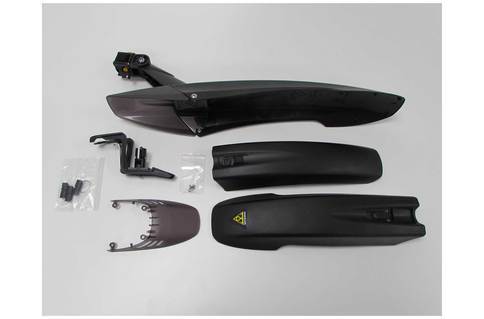 Topeak Defender FX Front Quick Release Bicycle Fender: Black-Voltaire Cycles
