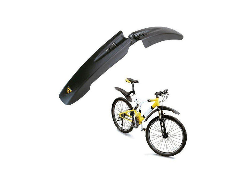 Topeak Defender FX Front Quick Release Bicycle Fender: Black-Voltaire Cycles
