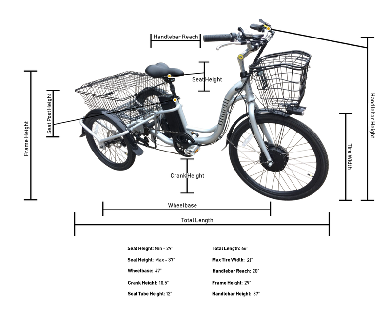 Bintelli Trio Electric Tricycle-Adult Trikes-Bintelli-Voltaire Cycles of Verona