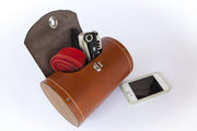 Walnut Studiolo Barrel Bag for Bicycle Handlebar or Saddle-Voltaire Cycles